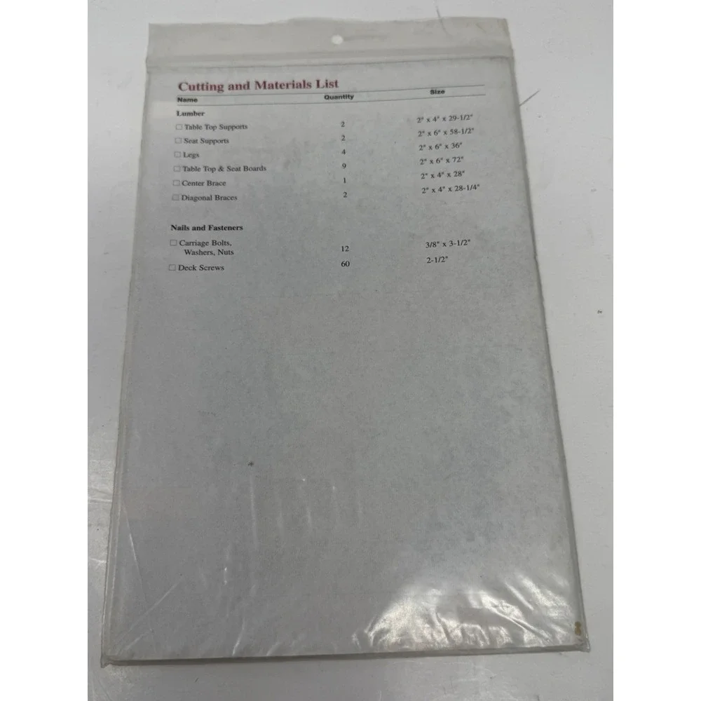 Lot of 7 Vintage‎ DIY Project Plans